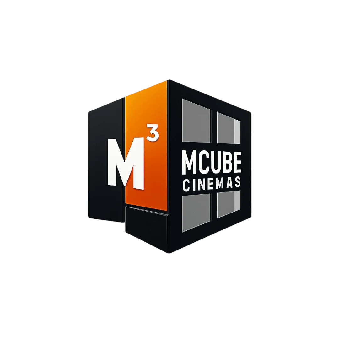 mcube cinemas logo design by sri hayavadhana for home theatre brand