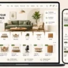 furniture website design project by sri hayavadhana showcasing modern ecommerce layout