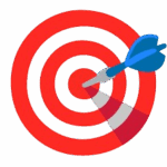 target icon for web design strategy and goal oriented website development