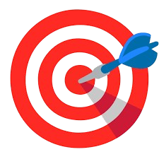target icon for web design strategy and goal oriented website development