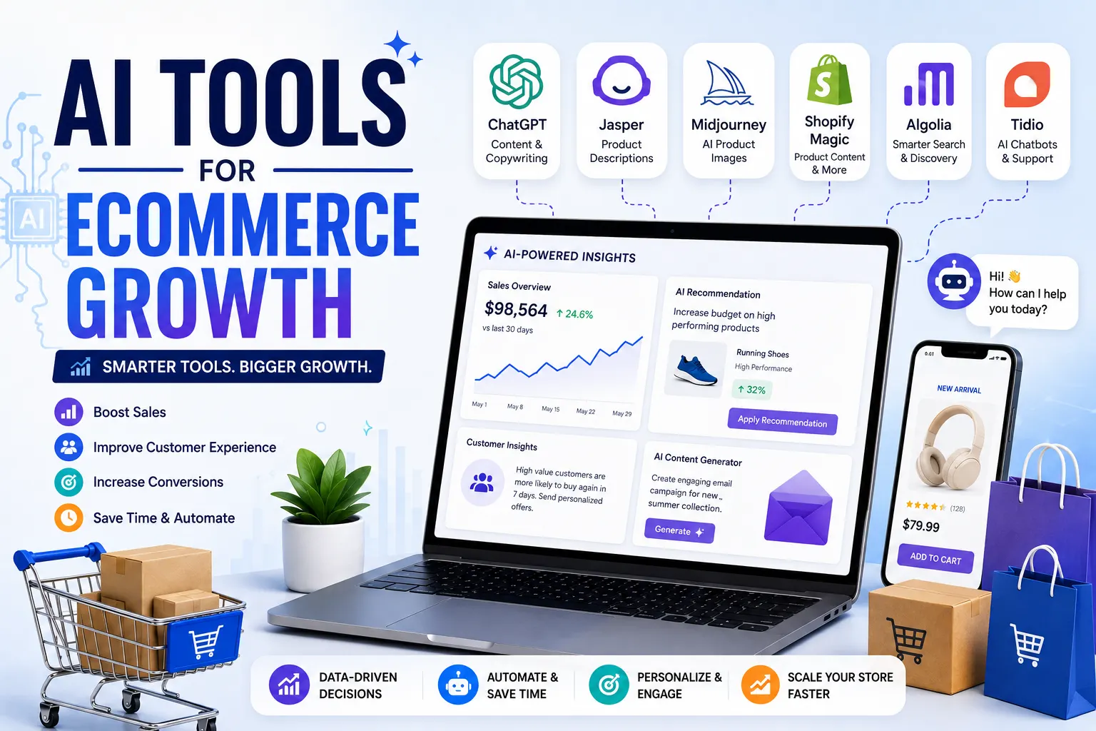 AI tools for ecommerce growth to automate marketing, personalise shopping experiences and boost online sales in Coimbatore – Sri Hayavadhana