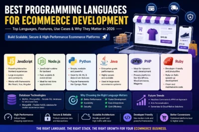 Best programming languages for ecommerce development to build scalable, secure and high-performance online stores in Coimbatore – Sri Hayavadhana