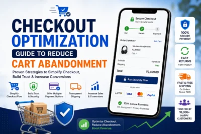 Ecommerce checkout optimization services to reduce cart abandonment and improve purchase completion rates in Coimbatore – Sri Hayavadhana