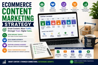 Ecommerce content marketing strategy to attract, engage and convert target audiences for online stores in Coimbatore – Sri Hayavadhana