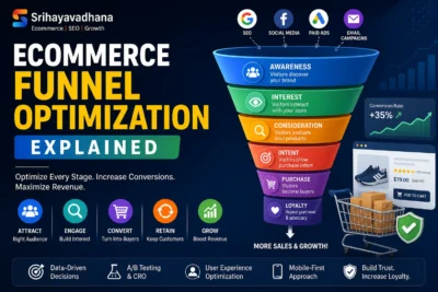 Ecommerce funnel optimization services to reduce drop-offs and increase sales conversions in Coimbatore – Sri Hayavadhana