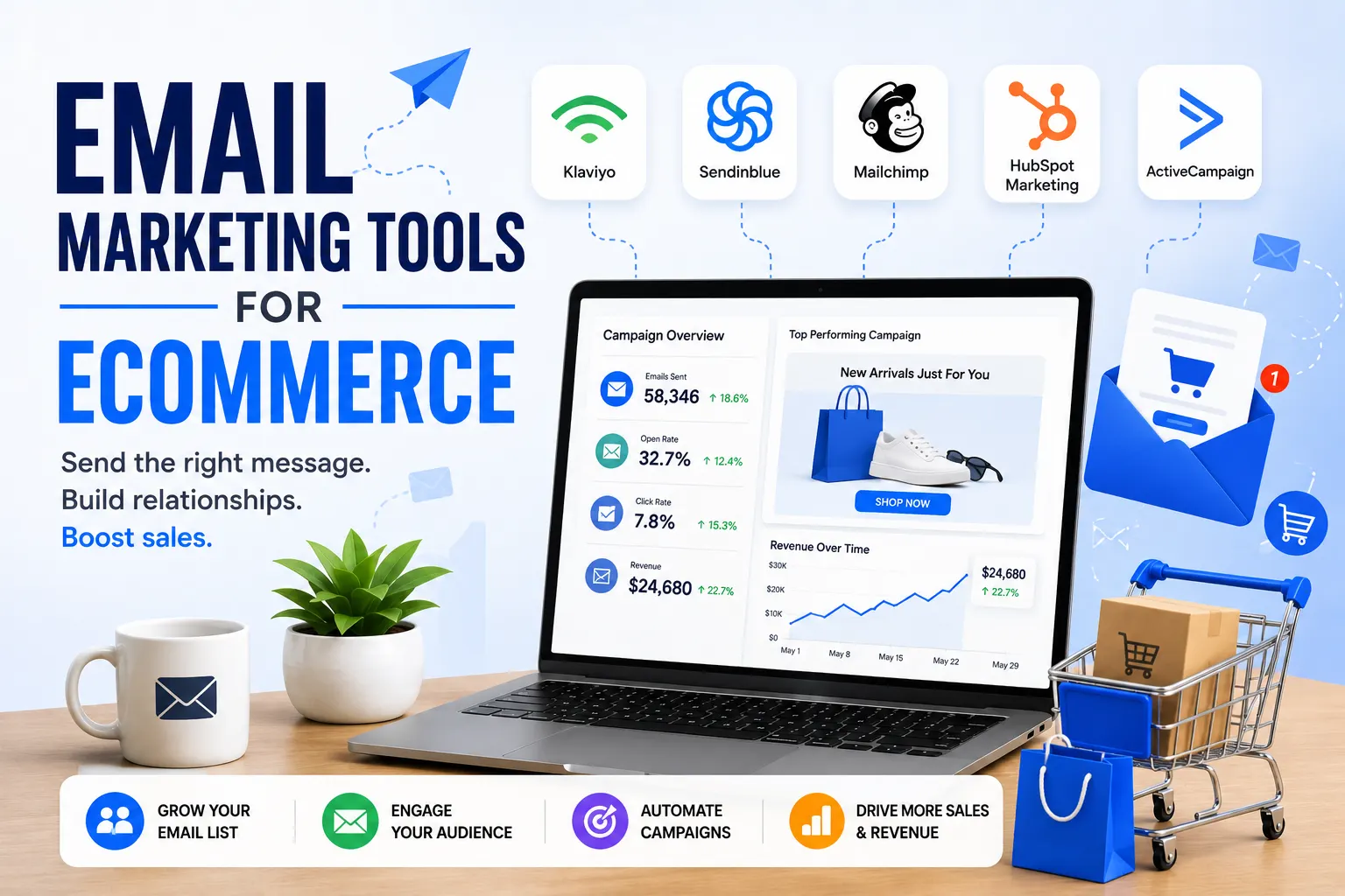 Best email marketing tools for ecommerce to automate campaigns, nurture leads and drive repeat purchases in Coimbatore – Sri Hayavadhana