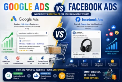 Google Ads vs Facebook Ads comparison to help businesses choose the right paid advertising platform for maximum ROI in Coimbatore – Sri Hayavadhana
