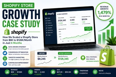 Shopify growth case study showcasing how Sri Hayavadhana helped online stores scale revenue and improve performance in Coimbatore
